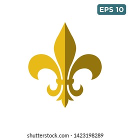 fleur de lis icon vector design template