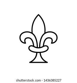 Fleur de lis icon vector templates