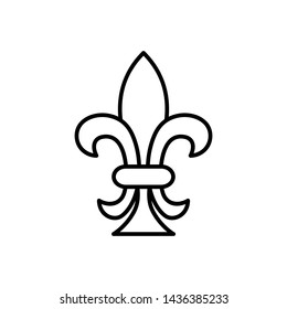 Fleur de lis icon vector templates