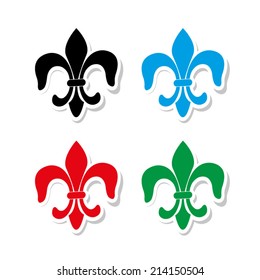 Fleur de lis  - icon vector