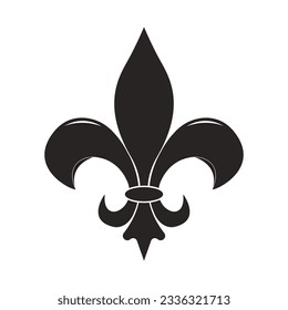 diseño de imagen vectorial de icono de fleur de lis