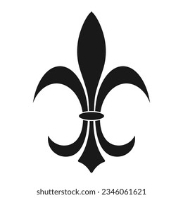 fleur de lis icon vector illustration logo design
