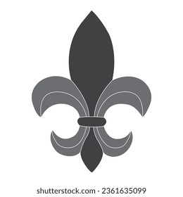 Fleur de lis icon vector illustration logo design
