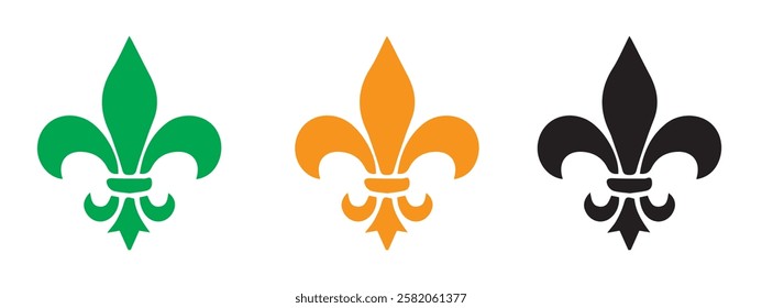 Fleur de lis icon vector illustration. Eps 10