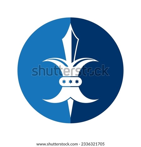 fleur de lis icon vector illustration logo design