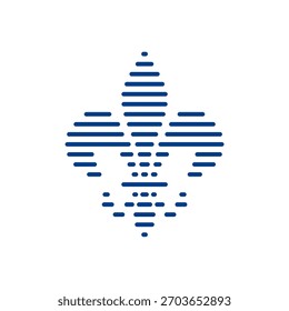  Fleur de lis Symbol Logo-Vorlage