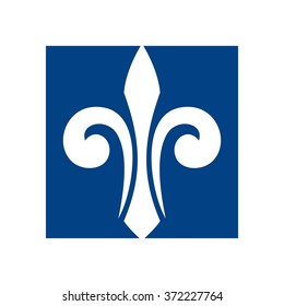 Fleur De Lis Logo Vector.