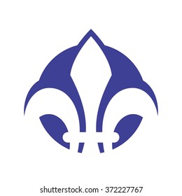 Fleur De Lis Logo Vector.