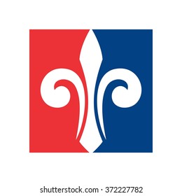 fleur de lis logo vector.