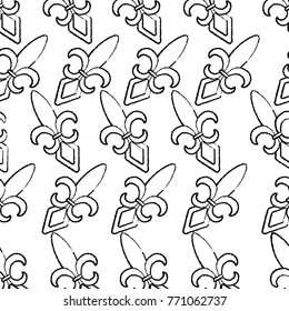 fleur de lis mardi gras carnival symbol