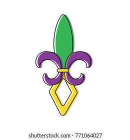 fleur de lis mardi gras festival carnival symbol