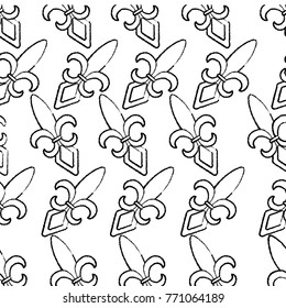 fleur de lis mardi gras carnival symbol