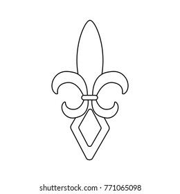 fleur de lis mardi gras festival carnival symbol