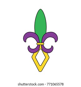 fleur de lis mardi gras festival carnival symbol