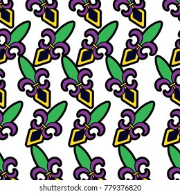 fleur de lis mardi gras carnival pattern image 