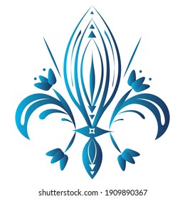 Fleur de lis. Medieval heraldic decoration - Vector