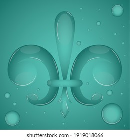 Fleur de lis. Medieval heraldry decoration - Vector