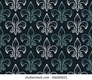 Fleur de lis. Modern abstract pattern. Graphics for wallpaper, wrapping, fabric, apparel, other print production.