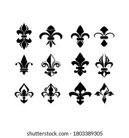 fleur de lis Royal french lily symbols for design and decorate or logo template