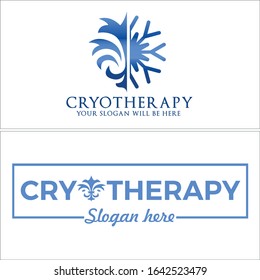 Fleur De Lis and snowflake rectangle line vector symbol icon logo design combination suitable for spa aesthetics cryotherapy health clinic