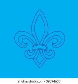 fleur de lis symbol blueprint