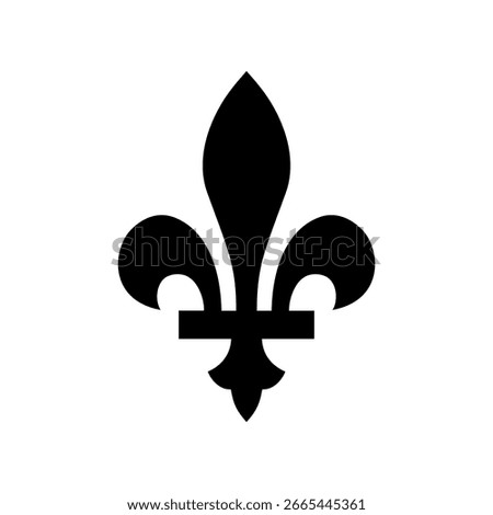 Fleur de lis symbol, simple vector design