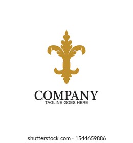 Fleur de lis vector icon design template