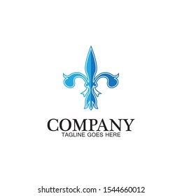 Fleur de lis vector icon design template