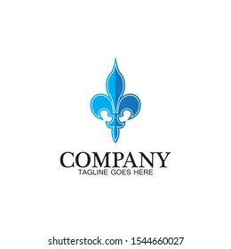 Fleur de lis vector icon design template