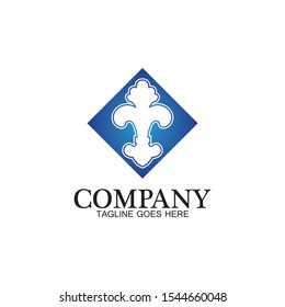 Fleur de lis vector icon design template
