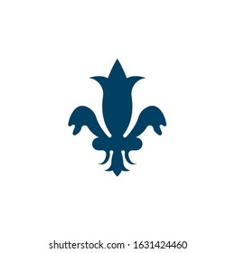 Fleur de lis vector icon design template

