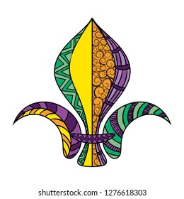 Fleur de lis. Vector illustration.