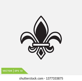 Fleur de lis vector logo template