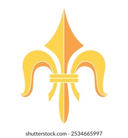 Fleur de lys coat of arms symbol icon Vector