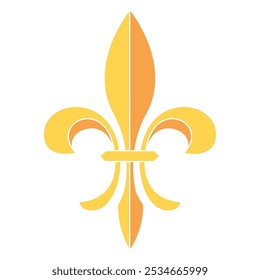 Fleur de lys coat of arms symbol icon Vector