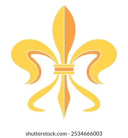 Fleur de lys coat of arms symbol icon Vector