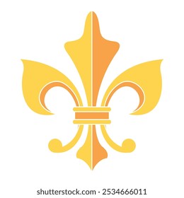Fleur de lys coat of arms symbol icon Vector