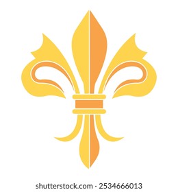 Fleur de lys coat of arms symbol icon Vector