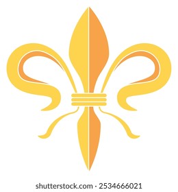 Fleur de lys coat of arms symbol icon Vector