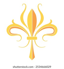 Fleur de lys coat of arms symbol icon Vector
