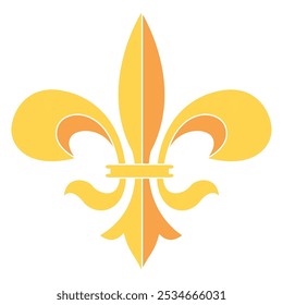 Fleur de lys coat of arms symbol icon Vector