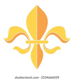 Fleur de lys coat of arms symbol icon Vector