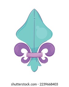 fleur de lys emblem mardi gras