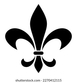 Fleur de lys. Heraldic lily symbol.