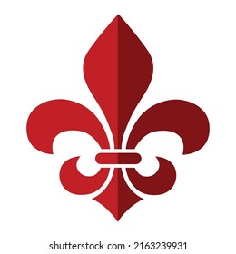 Fleur de lys icon vector design template.