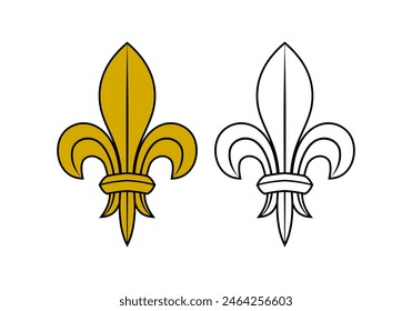 Fleur De Lys Symbol Design Illustration vector eps format , suitable for your design needs, logo, illustration, animation, etc.