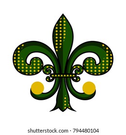 Fleur de lys symbol on a white background, Vector illustration
