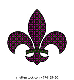 Fleur de lys symbol on a white background, Vector illustration