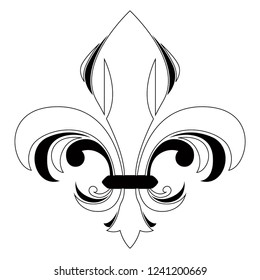 Fleur de lys symbol. Vector illustration design
