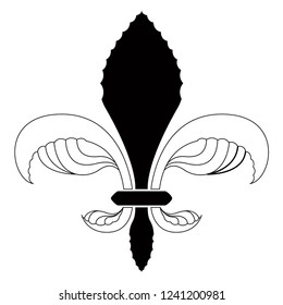 Fleur de lys symbol. Vector illustration design